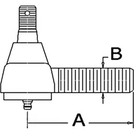 Aftermarket Left Hand Tie Rod End 70207726